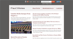 Desktop Screenshot of paulweiss.com