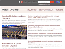 Tablet Screenshot of paulweiss.com